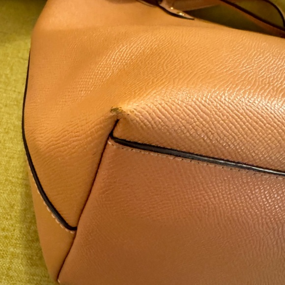 Coach Tote — Beautiful Peachish-Tan Color - Picture 8 of 12